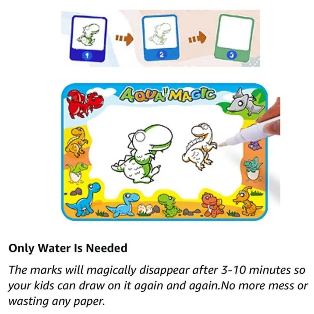 Magic Water Drawing Mat Coloring Doodle Montessori Toys Kids